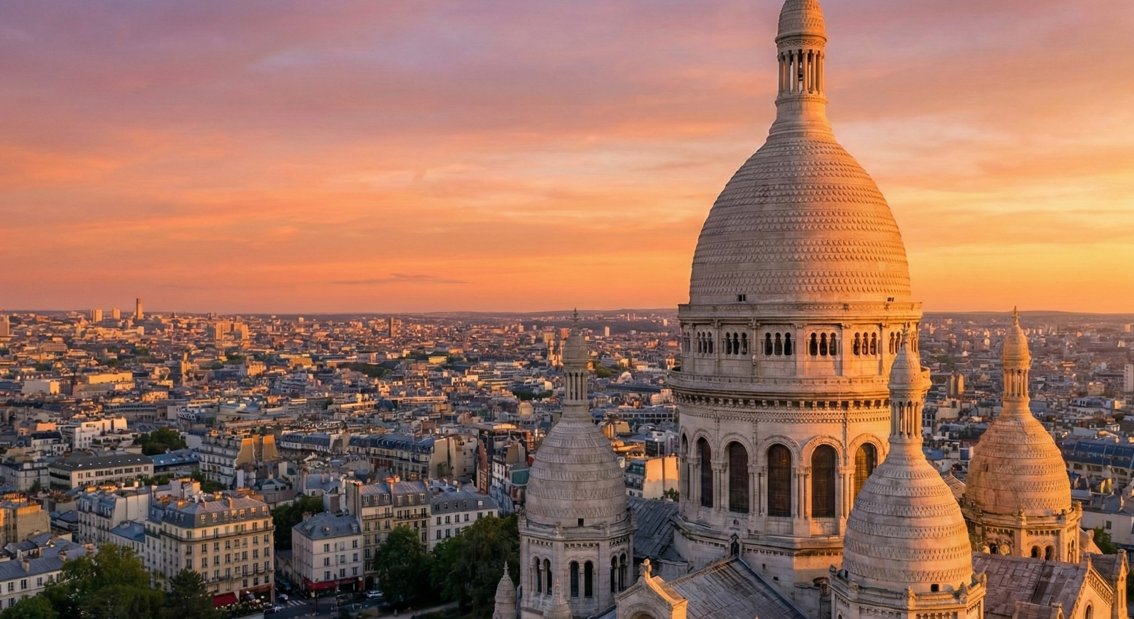 The Sacré-Cœur at Sunset